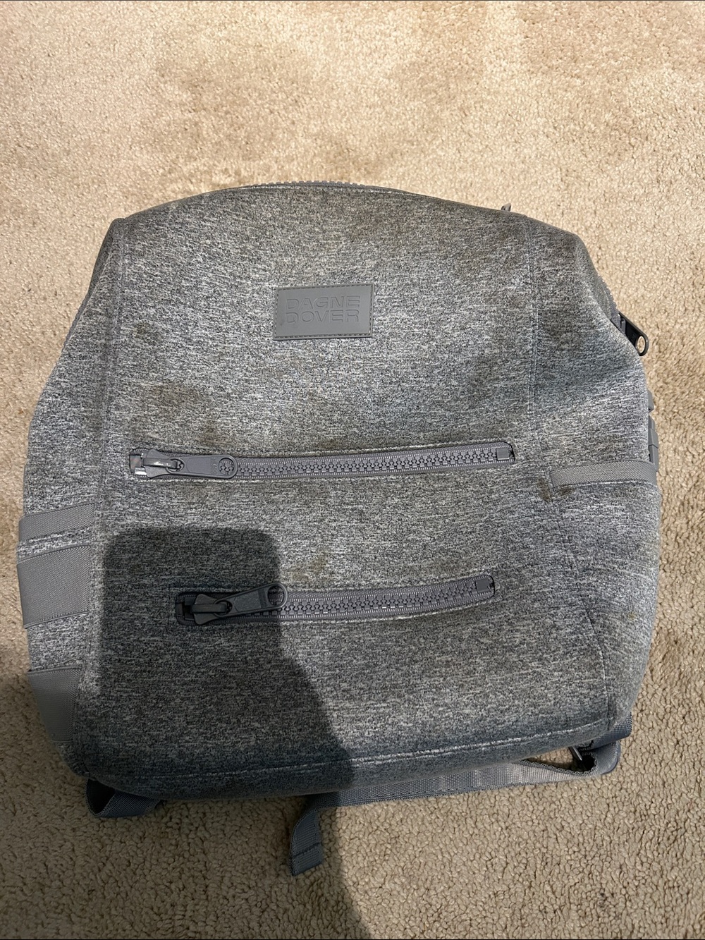 Dagne Dover Heather Gray Diaper Backpack
